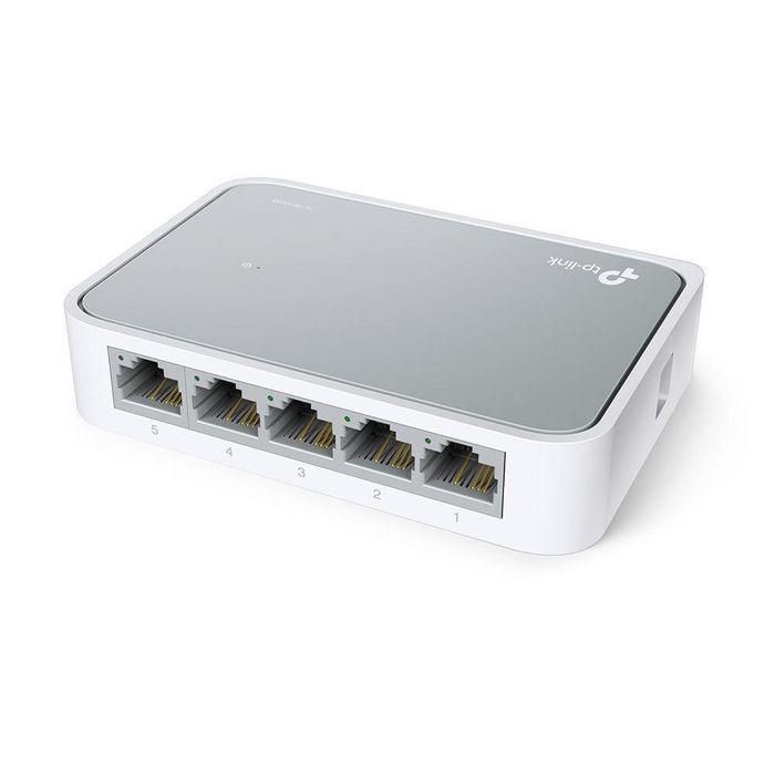 TP-Link TL-SG1005D Switch de Escritorio 5 Puertos Gigabit Ethernet (10/100/1000Mbps), con Ahorro de Energía, Plug & Play y Diseño Silencioso 1