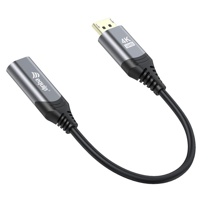 Equip Cable DisplayPort 1.2 a HDMI Hembra, Soporta 4K/60Hz, HDR, 15cm 1