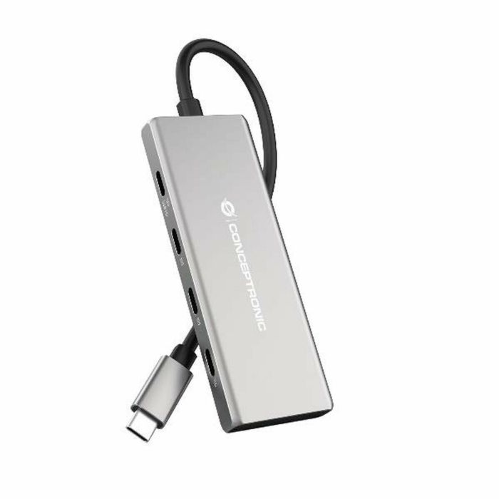 Conceptronic HUBBIES17G Hub USB Tipo C 7 Puertos USB 3.2 Gen 2 10Gbps Power Delivery 100W 0 Conceptronic HUBBIES17G Hub USB Tipo C 7 Puertos USB 3.2 Gen 2 10Gbps Power Delivery 100W 0