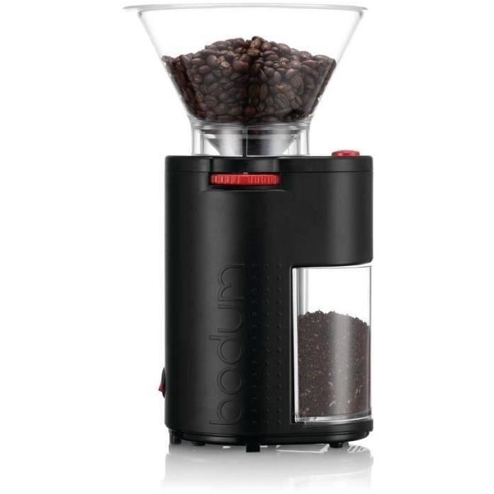 BODUM - BISTRO Molinillo de café eléctrico, muela de acero inoxidable, 160 W