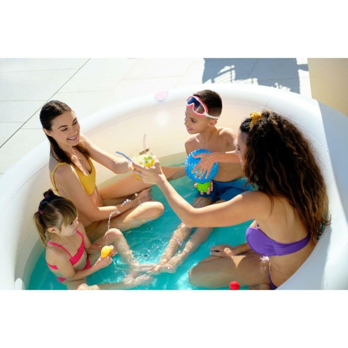 Bestway Piscina Infantil 2 Aros Arcoiris 206x206x51 cm +6 Años Jardin 54443 13