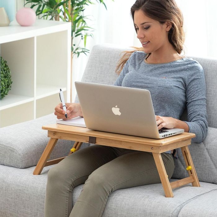 Mesa Plegable Auxiliar de Bambú Lapwood InnovaGoods 10