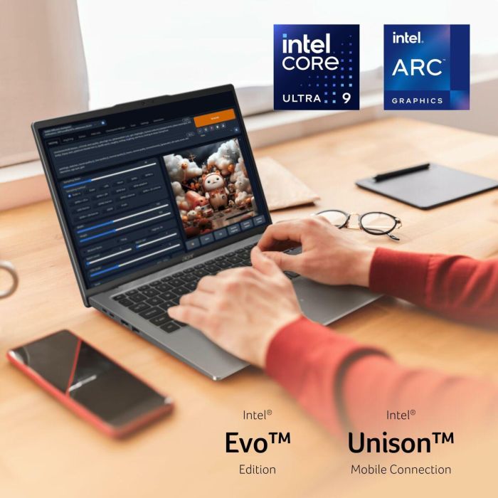 Laptop Acer NX.KWMEB.002 14" 16 GB RAM 512 GB SSD 4 Laptop Acer NX.KWMEB.002 14" 16 GB RAM 512 GB SSD 4