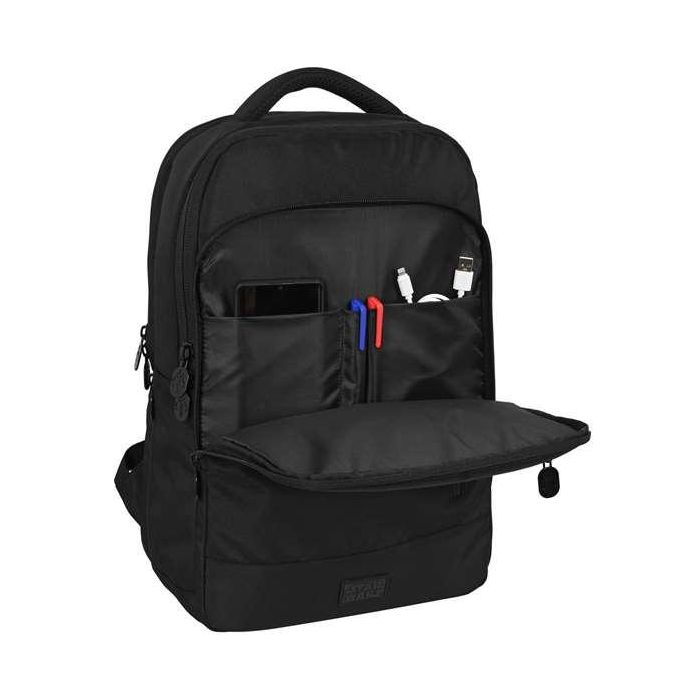 Mochila para Portátil y Tablet con Salida USB The Mandalorian Negro 24
