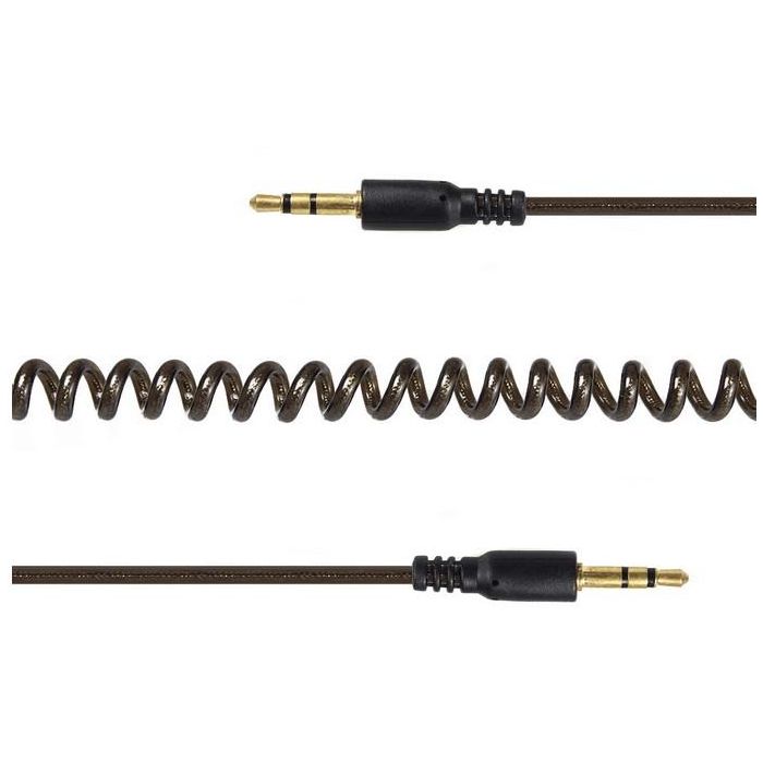 GEMBIRD Cable Jack a Jack Espiral para Audio, 3.5mm