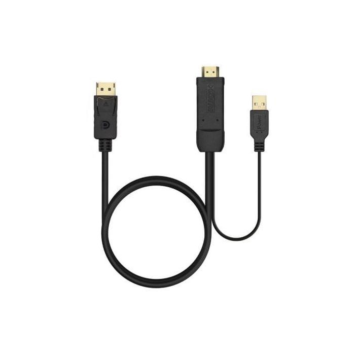 AISENS - CABLE CONVERSOR ACTIVO HDMI 2.0 + USB ALIM. A DISPLAYPORT V1.2, HDMI/M-USB/M-DP/M, NEGRO, 1.8M 2 AISENS - CABLE CONVERSOR ACTIVO HDMI 2.0 + USB ALIM. A DISPLAYPORT V1.2, HDMI/M-USB/M-DP/M, NEGRO, 1.8M 2