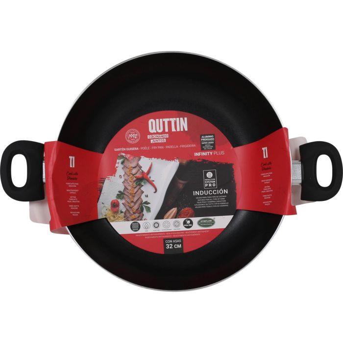 Quttin Sartén Guisera Infinity de 32x8 cm con 2 Asas (4 Unidades) 3