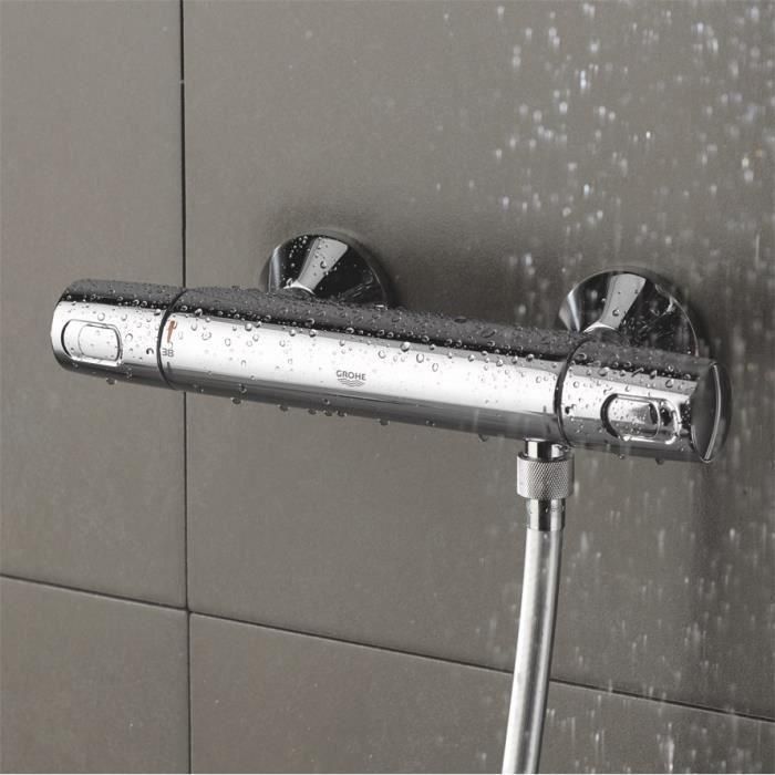 Grohe Precision Trend THM Mezclador Termostático de Ducha 4 Grohe Precision Trend THM Mezclador Termostático de Ducha 4