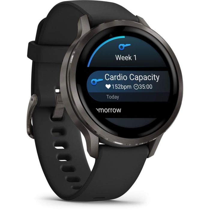 Garmin Venu 4 41mm Reloj Inteligente con Correa de Silicona Negra 2