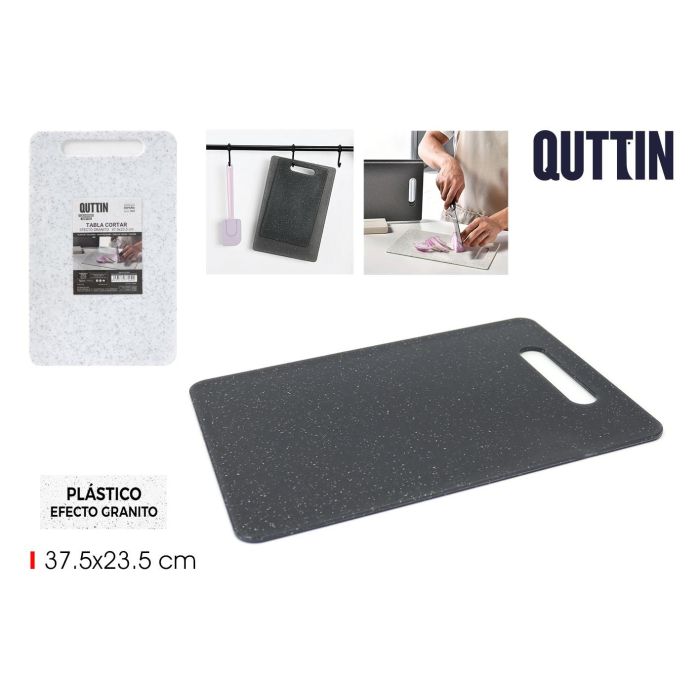 Tabla de cortar plástico granito 37.5x23.5 cm Quttin (18 Unidades) Tabla de cortar plástico granito 37.5x23.5 cm Quttin (18 Unidades)