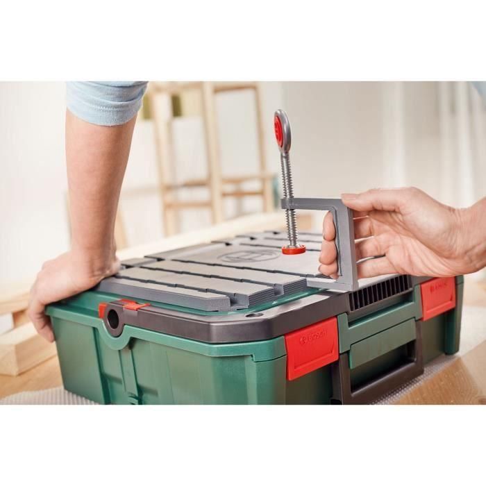 Bosch SystemBox Caja de Almacenamiento Vacía, Personalizable y Apilable, Ideal para Organizar Herramientas y Objetos Personales 3 Bosch SystemBox Caja de Almacenamiento Vacía, Personalizable y Apilable, Ideal para Organizar Herramientas y Objetos Personales 3