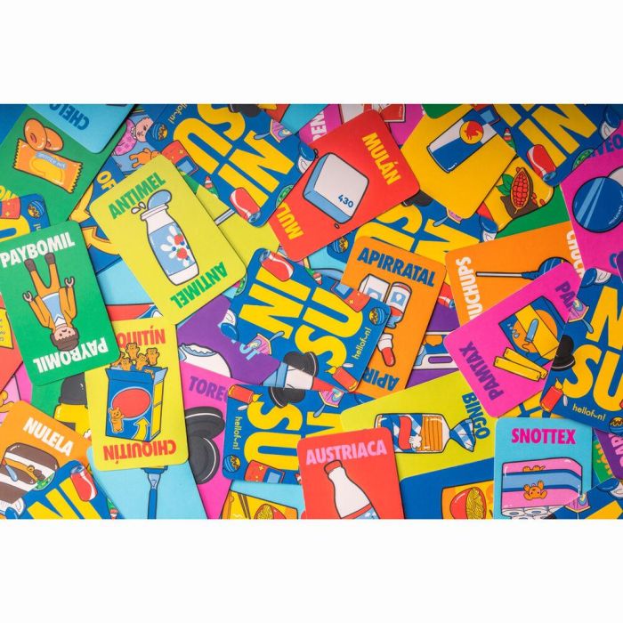 HELLOFUN! Juego de Cartas Nisu Español para +8 años, 3-8 Jugadores, 10 Minutos Partida, 56 Cartas, Caos y Velocidad 3