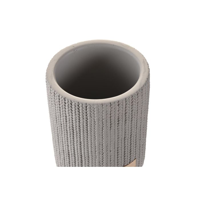 DKD Home Decor Vaso Gris de Cemento 8 x 10 x 8 cm 2 DKD Home Decor Vaso Gris de Cemento 8 x 10 x 8 cm 2