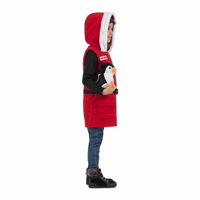 Disfraz yo quiero ser explorador/a del polo norte gafas de ski, chaleco con capucha y pingüino de peluche talla 3-5 y 10 Disfraz yo quiero ser explorador/a del polo norte gafas de ski, chaleco con capucha y pingüino de peluche talla 3-5 y 10