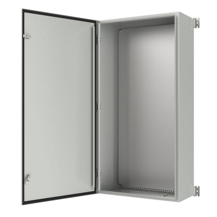 Lanview Armario Mural Rack IP65 con Placa de Montaje y Protección Agua/Polvo, 600x1200x300mm - Blanco RAL7035 Exterior 1