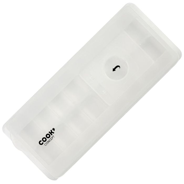 Cook Concept Molde 16 Cubitos Con Tapa Plástico Colores Surtidos Fácil de Transportar 26x11 cm 4