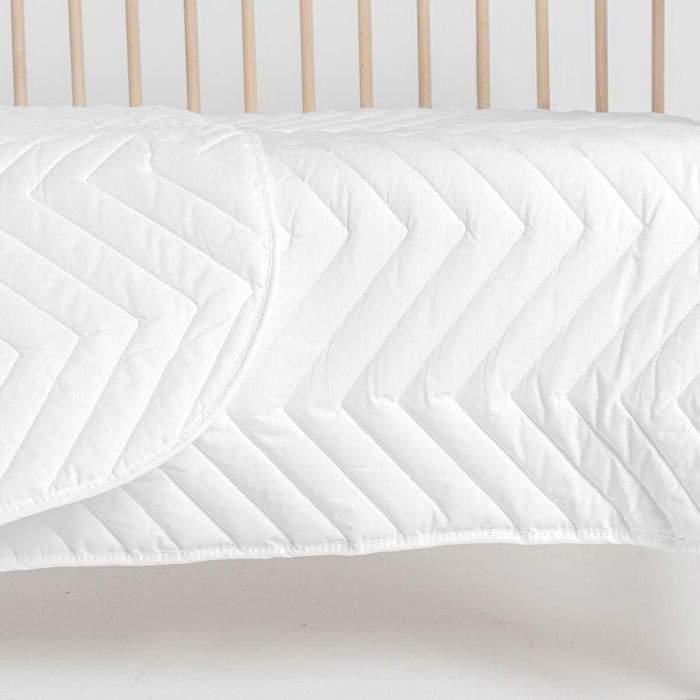 Colcha HappyFriday Basic Kids Arista Blanco 100 x 130 cm 2 Colcha HappyFriday Basic Kids Arista Blanco 100 x 130 cm 2