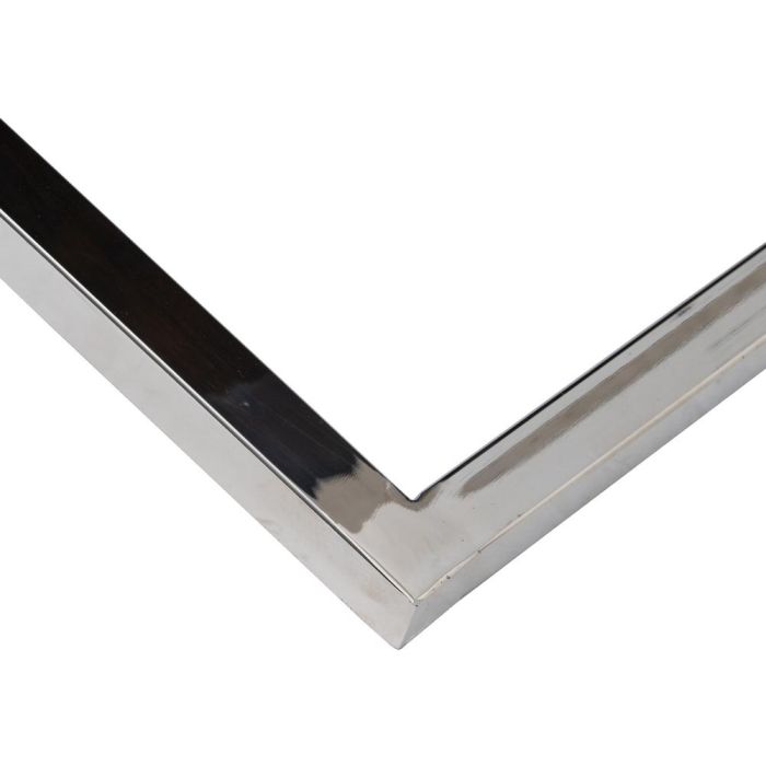 Mesa Centro Negro Madera / Acero Salón 100 X 100 X 48 cm