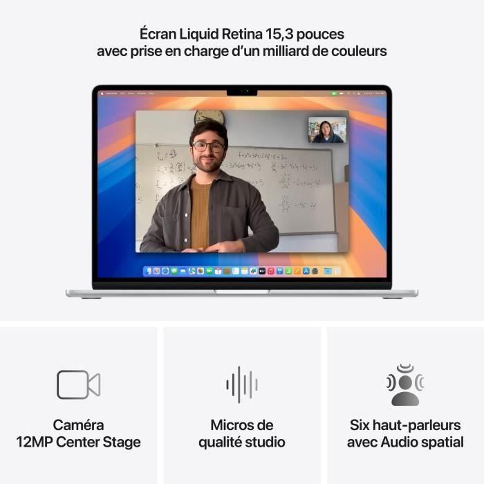 Apple - MacBook Air M4 de 15,3" (2025) - 24 GB de RAM - 512 GB de almacenamiento - CPU de 10 núcleos - GPU de 10 núcleos - Plateado 4 Apple - MacBook Air M4 de 15,3" (2025) - 24 GB de RAM - 512 GB de almacenamiento - CPU de 10 núcleos - GPU de 10 núcleos - Plateado 4