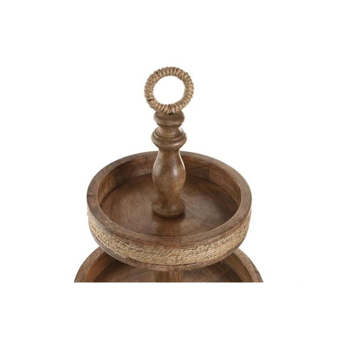 DKD Home Decor Centro de Mesa Cottage Indianrope de Mango y Cuerda Marrón 38 x 63 x 38 cm 3