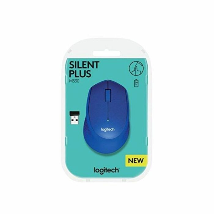 Logitech M330 Ratón Óptico Inalámbrico Silent Plus Azul 6