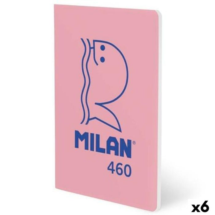 Libreta Milan Rosa A5 24 Hojas (6 Unidades)