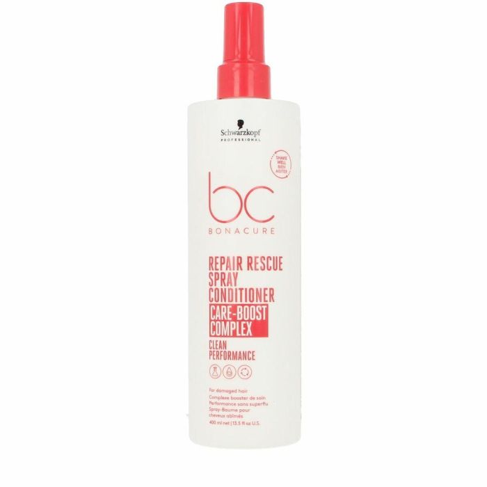 Schwarzkopf BC REPAIR RESCUE Acondicionador en Spray sin Enjuague, Reparador y Desenredante para Cabello Dañado, Vegano 400 ml