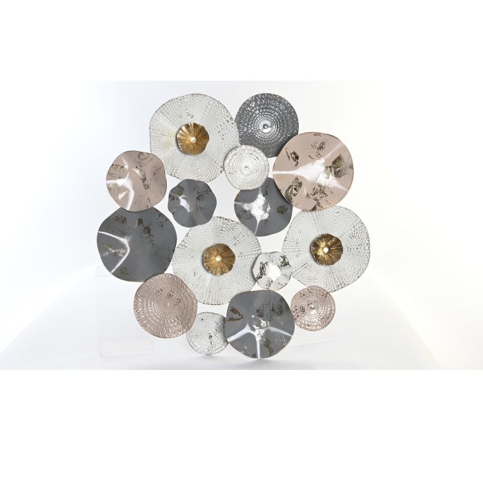 DKD Home Decor Decoracion Pared Blanco Gris 80 x 80 x 7 cm DKD Home Decor Decoracion Pared Blanco Gris 80 x 80 x 7 cm