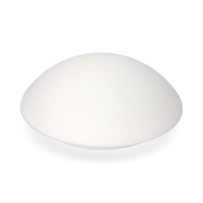 Edm Recambio cristal para ventilador 33808, Ø16cm interior x Ø20cm exterior, Blanco