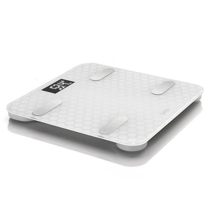 Báscula Digital de Baño LAICA Blanco Plateado