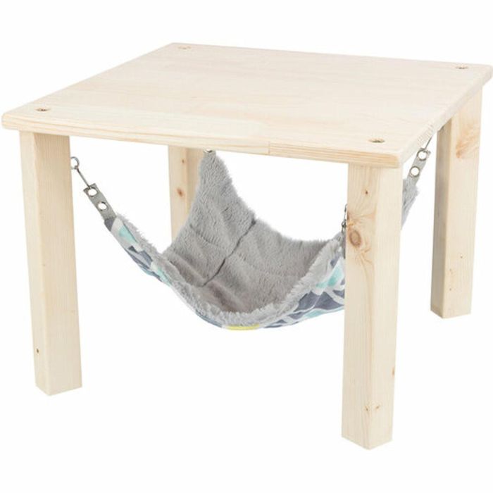 Hamaca Colgante Trixie Gris Melocotón 37 × 29 × 37 cm Madera 3 Hamaca Colgante Trixie Gris Melocotón 37 × 29 × 37 cm Madera 3