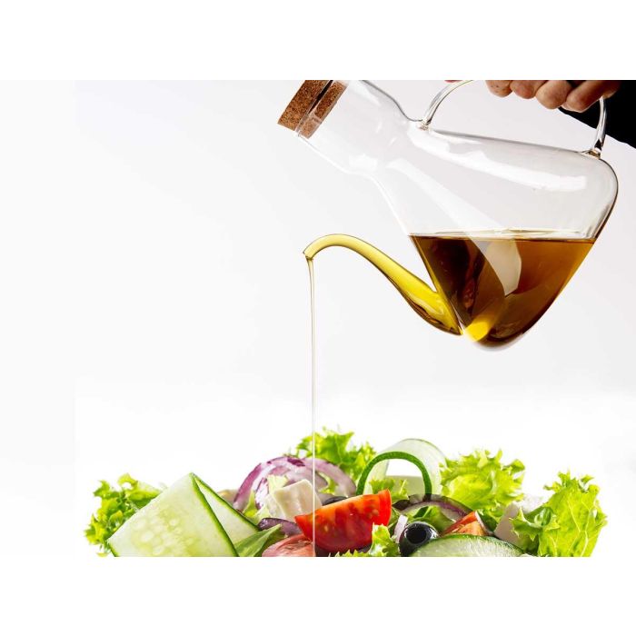 Aceitera de vidrio borosilicato con tapa de corcho 1000 ml Vivalto - 19x20x13 cm (6 Unidades) 4 Aceitera de vidrio borosilicato con tapa de corcho 1000 ml Vivalto - 19x20x13 cm (6 Unidades) 4