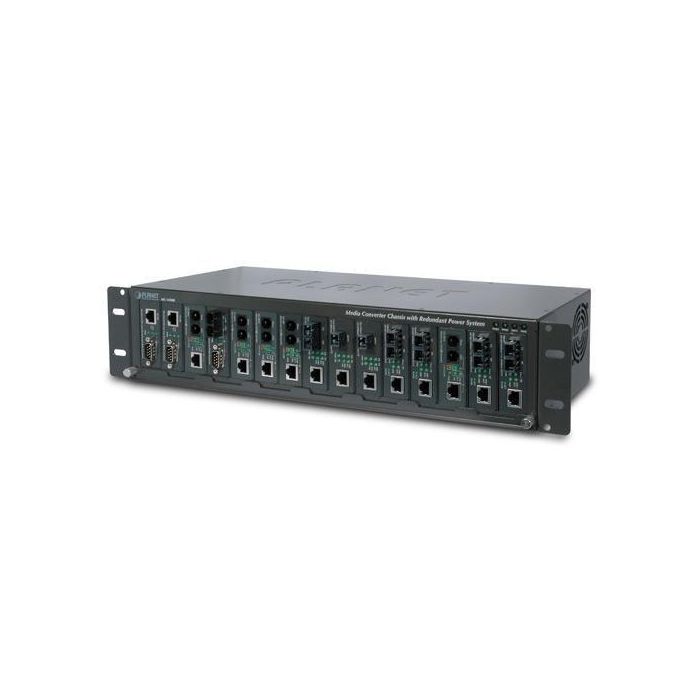 Planet MC-1500R Chasis para Conversores de Medios 15 Ranuras, Alimentación AC, Montaje en Rack 19", Soporte RPS Hot-Swap Planet MC-1500R Chasis para Conversores de Medios 15 Ranuras, Alimentación AC, Montaje en Rack 19", Soporte RPS Hot-Swap