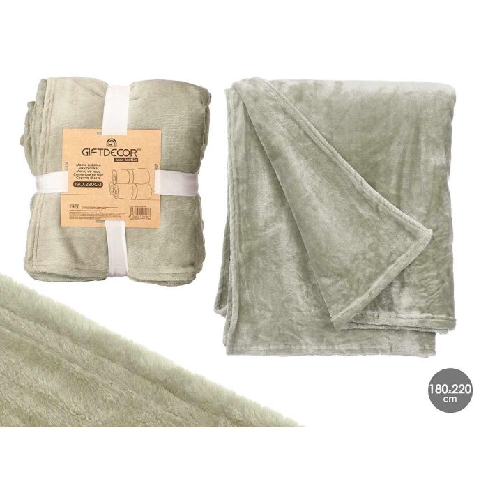 Manta Sedalina Verde 180X220Cm Giftdecor (6 Unidades) Manta Sedalina Verde 180X220Cm Giftdecor (6 Unidades)