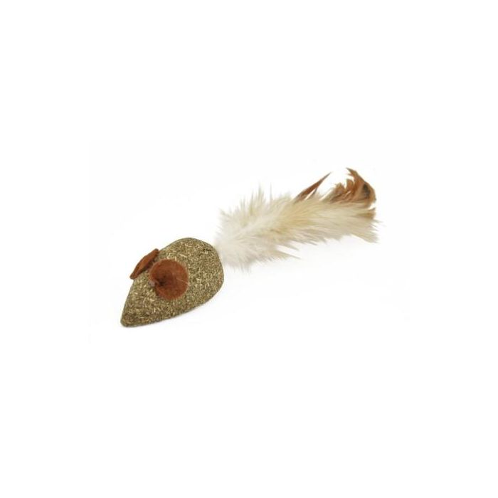 Nayeco Ratón Catnip Con Pluma 5 cm 3 Unidades