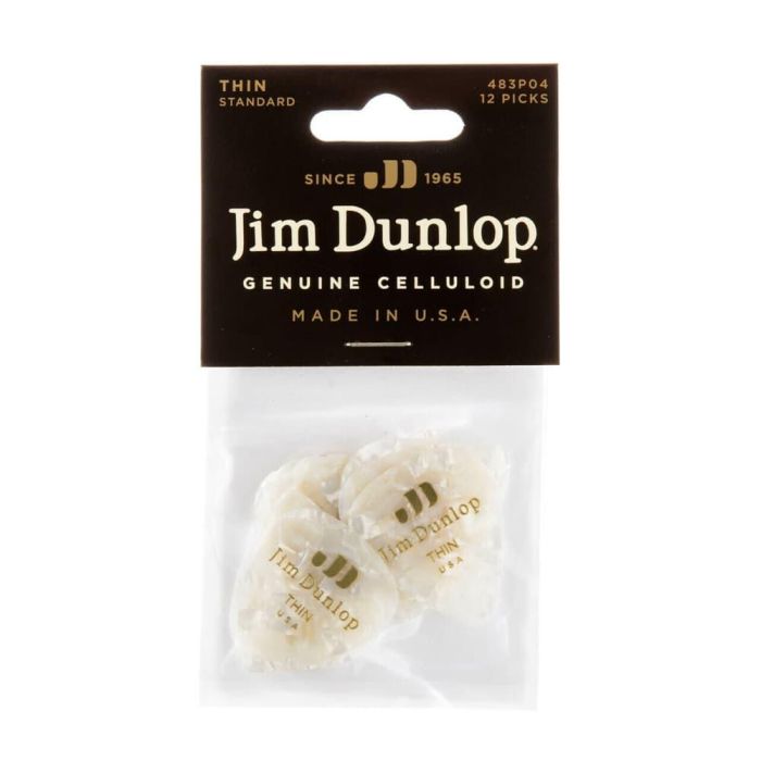 Pack 72 Púas Genuine Celluloid Classic Blanco Perlado - Thin 3 Pack 72 Púas Genuine Celluloid Classic Blanco Perlado - Thin 3