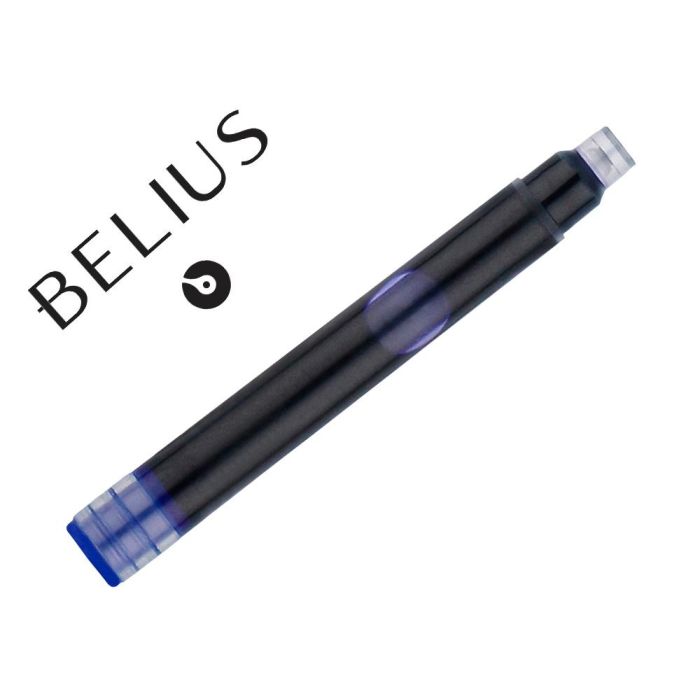 Tinta Estilografica Belius Azul Caja 6 Cartuchos