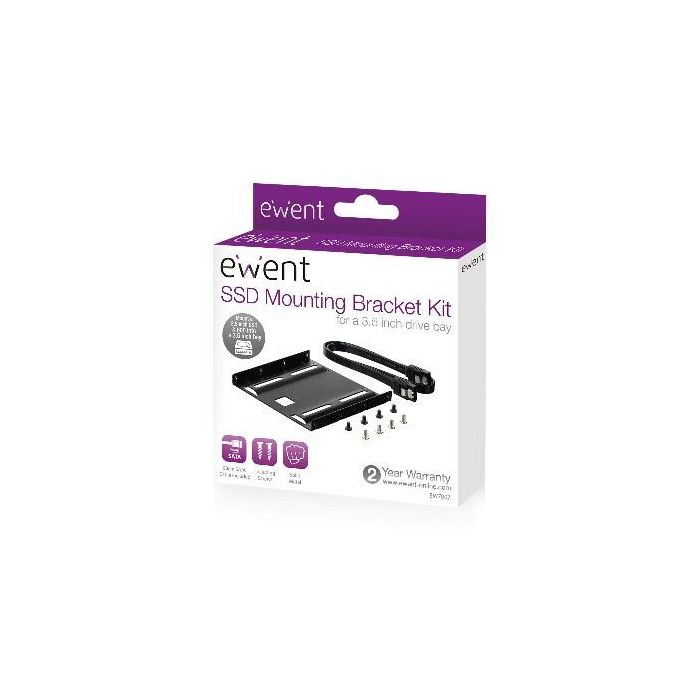 Ewent Kit Montaje Ew7007 para SSD/HDD 2.5" en Ranura 3.5" con Cable SATA 2