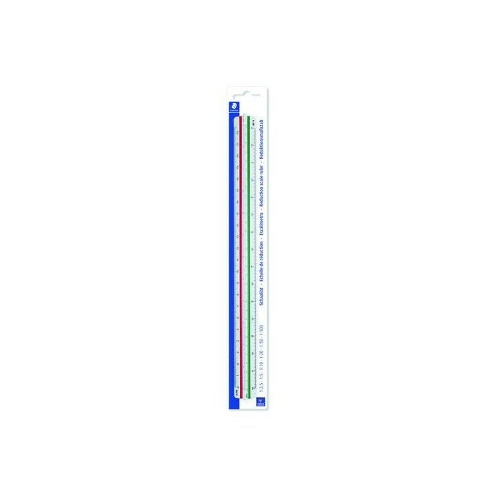 Escalimetro Staedtler 30 Ctm. (Escalas 1:2,5, 1:5, 1:10, 1:20, 1:50, 1:100)