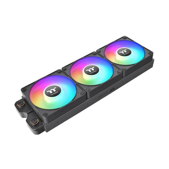 Thermaltake CL-F182-PL14SW-A Ventilador de 14cm para Refrigeración de PC - Rodamiento Hidráulico - Color Negro (Pack de 3) 2