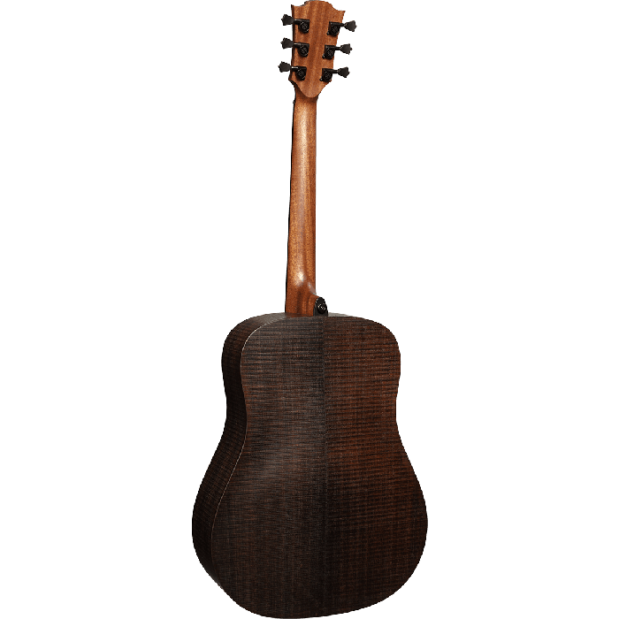 LAG Guitarra Acústica Dreadnought Sauvage - Tapa Sólida Brankowood, Fondo y Aros Eucalipto Ahumado, Acabado Satinado 3