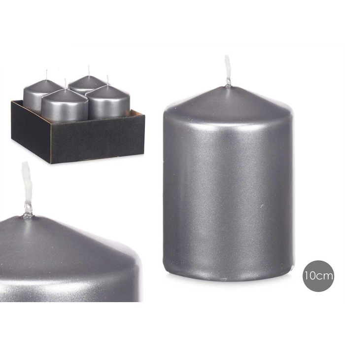 Vela Taco Plata 10Cm Acorde (24 Unidades) Vela Taco Plata 10Cm Acorde (24 Unidades)