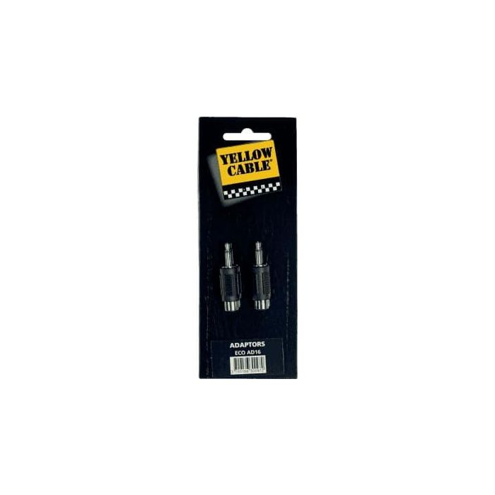 Adaptador De Rca Hembra A 2 Salidas 1/8? Mono Macho Adaptador De Rca Hembra A 2 Salidas 1/8? Mono Macho