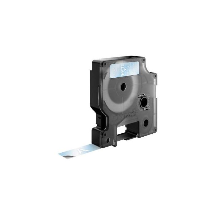 DYMO Cinta LM D1 12mmx7m Blanco/transparente 1