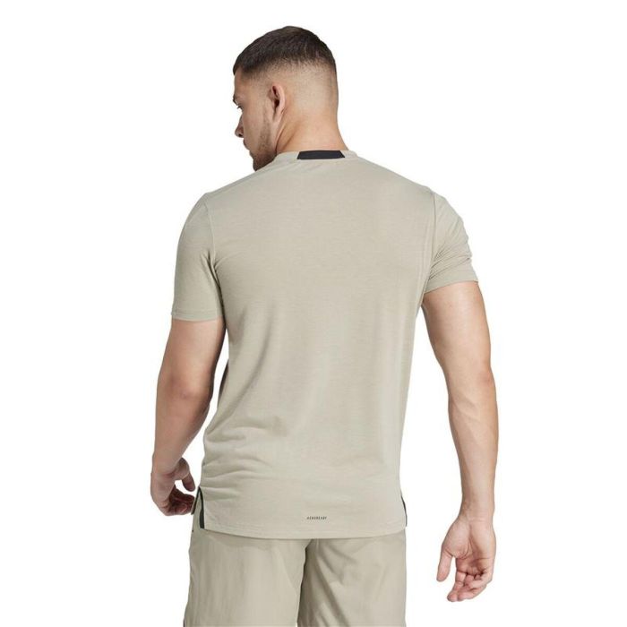 Camiseta de Manga Corta Hombre Adidas Essentials D4T Gris S 4