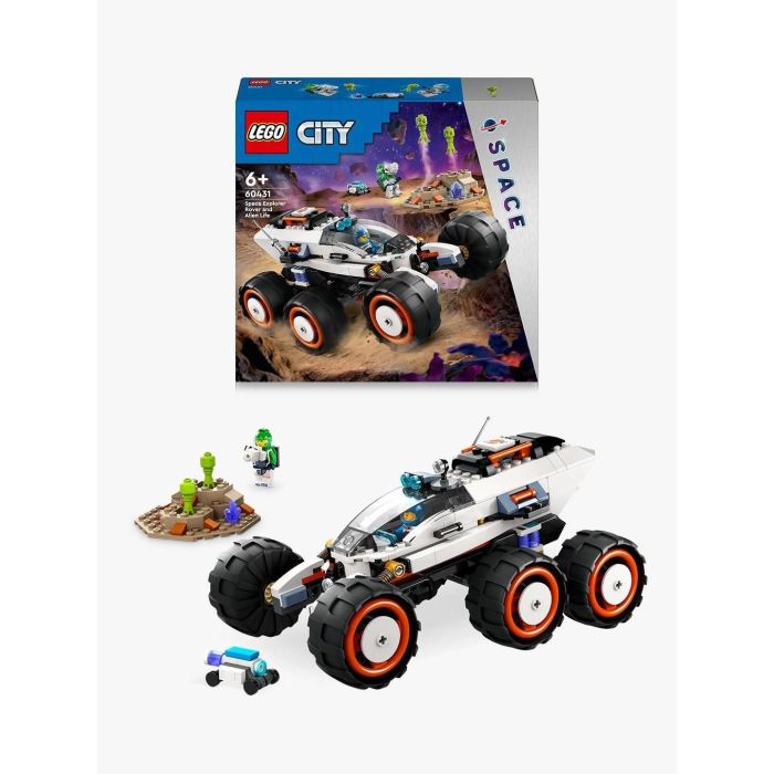 LEGO 60431 City Róver Explorador Espacial y Vida Extraterrestre, vehículo con 6 neumáticos, suspensión avanzada, incluye minifiguras y alienígenas 2 LEGO 60431 City Róver Explorador Espacial y Vida Extraterrestre, vehículo con 6 neumáticos, suspensión avanzada, incluye minifiguras y alienígenas 2