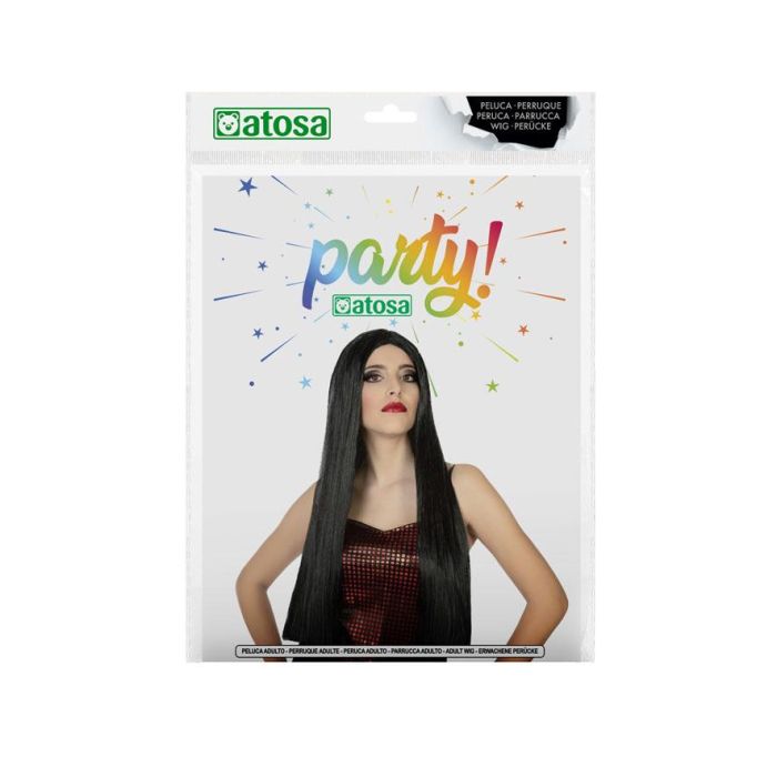 Peluca Lisa Larga 60 cm Morena 1 Peluca Lisa Larga 60 cm Morena 1
