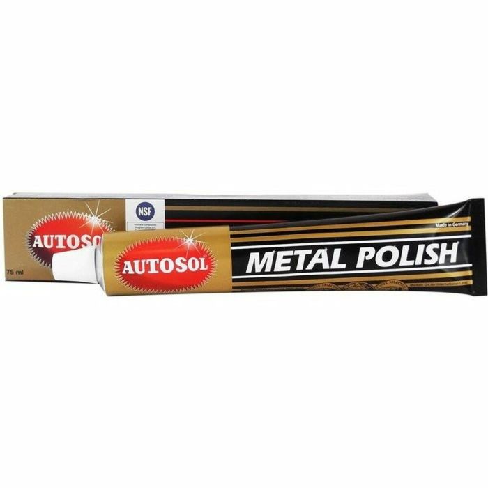 Autosol SOL01001831 Pulidor Abrillantador de Aluminio No Tratado Lata 750 mL - Limpia sin arañazos, sin amoníaco