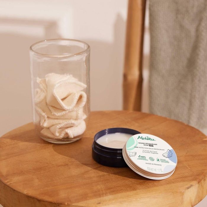 Melvita Los Esenciales de Higiene Desodorante Bálsamo Eficacia 24h, Ingredientes Naturales y Ecológicos, Sin Sales Aluminio ni Alcohol, 50g 1 Melvita Los Esenciales de Higiene Desodorante Bálsamo Eficacia 24h, Ingredientes Naturales y Ecológicos, Sin Sales Aluminio ni Alcohol, 50g 1