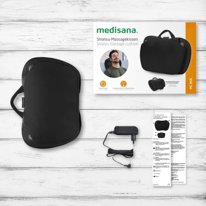 Medisana MC 850 Cojín de Masaje Shiatsu para Hombros, Espalda, Piernas y Cuello con Función Calor y 2 Velocidades 5